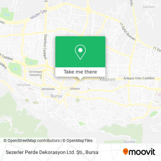 Sezerler Perde Dekorasyon Ltd. Şti. map