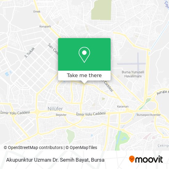 Akupunktur Uzmanı Dr. Semih Bayat map