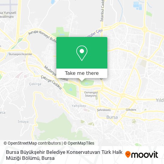 Bursa Büyükşehir Belediye Konservatuvarı Türk Halk Müziği Bölümü map