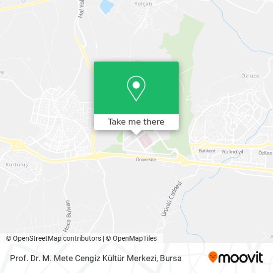 Prof. Dr. M. Mete Cengiz Kültür Merkezi map