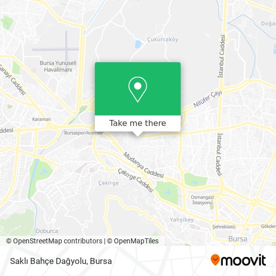 Saklı Bahçe Dağyolu map