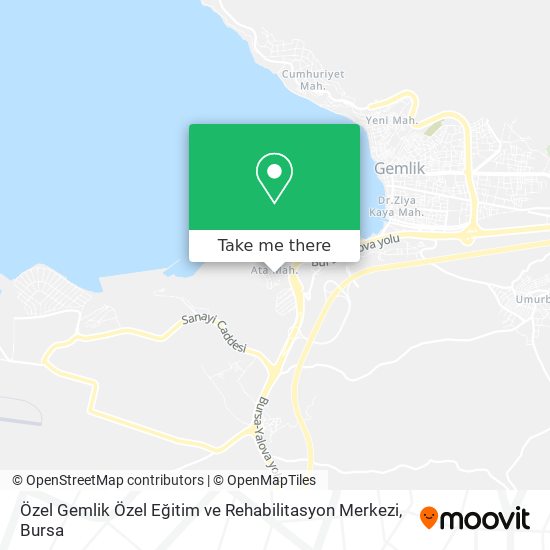 Özel Gemlik Özel Eğitim ve Rehabilitasyon Merkezi map