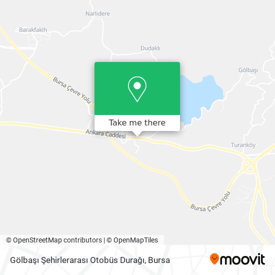 Gölbaşı Şehirlerarası Otobüs Durağı map