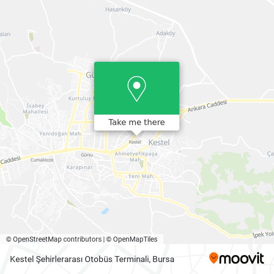 Kestel Şehirlerarası Otobüs Terminali map