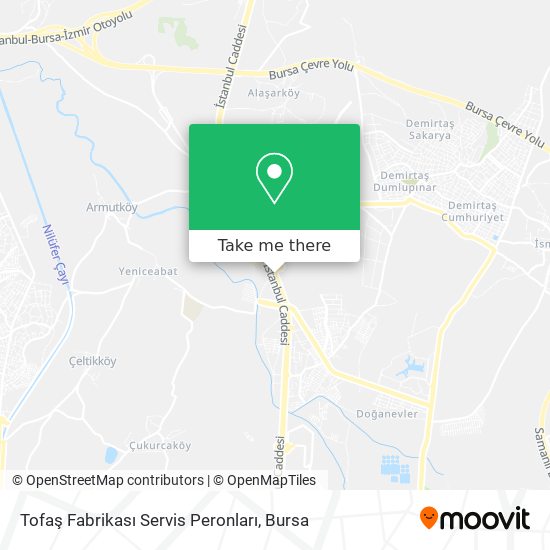 Tofaş Fabrikası Servis Peronları map