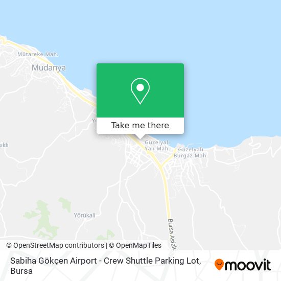 Sabiha Gökçen Airport - Crew Shuttle Parking Lot map