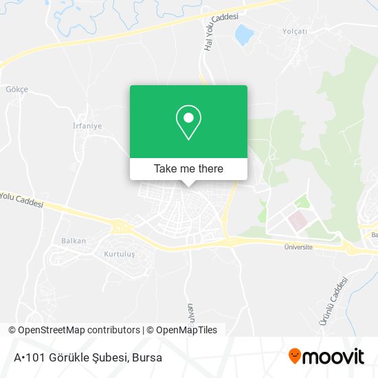 A•101 Görükle Şubesi map