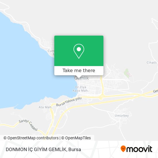 DONMON İÇ GİYİM GEMLİK map