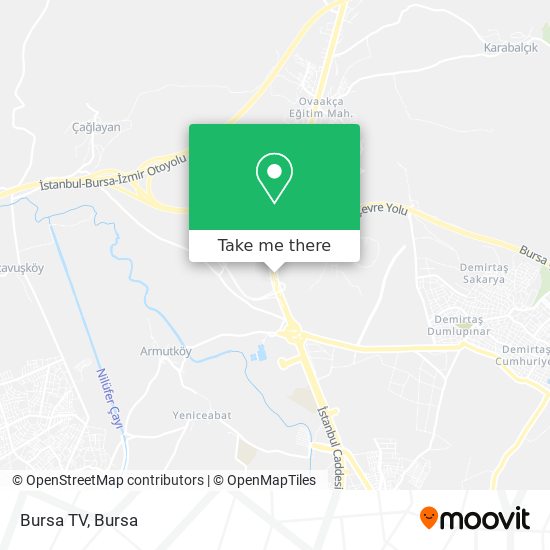 Bursa TV map