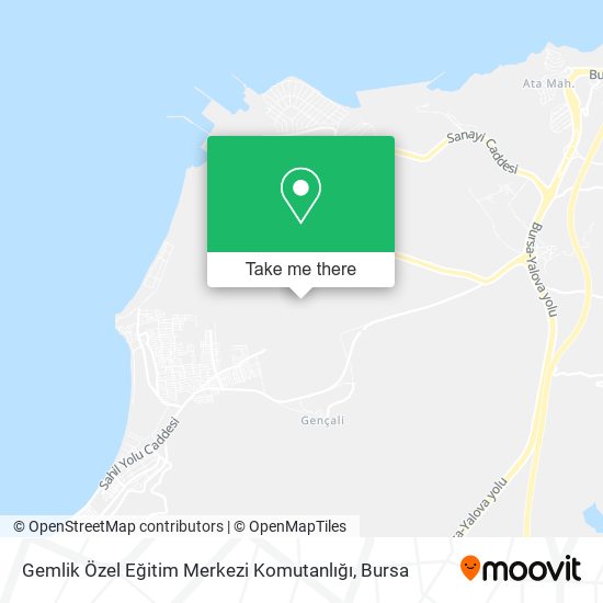 Gemlik Özel Eğitim Merkezi Komutanlığı map