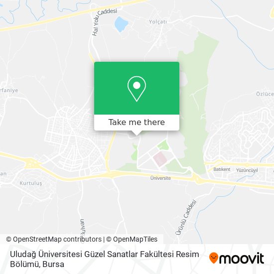 Uludağ Üniversitesi Güzel Sanatlar Fakültesi Resim Bölümü map
