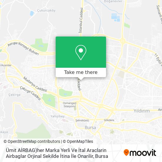 Ümit AİRBAG)her Marka Yerli Ve İtal Araclarin Airbaglar Orjinal Sekilde İtina İle Onarilir map