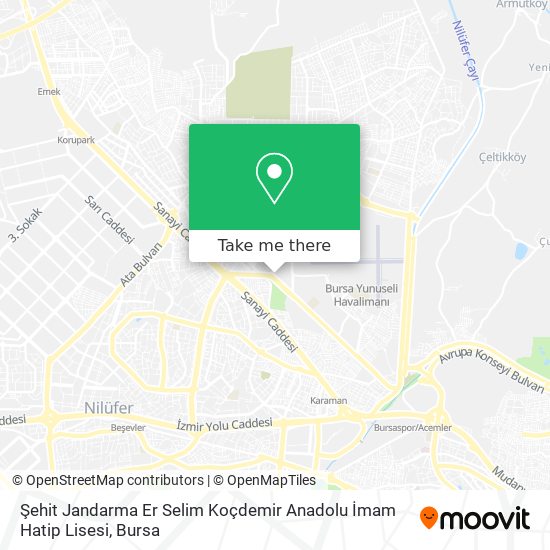 Şehit Jandarma Er Selim Koçdemir Anadolu İmam Hatip Lisesi map