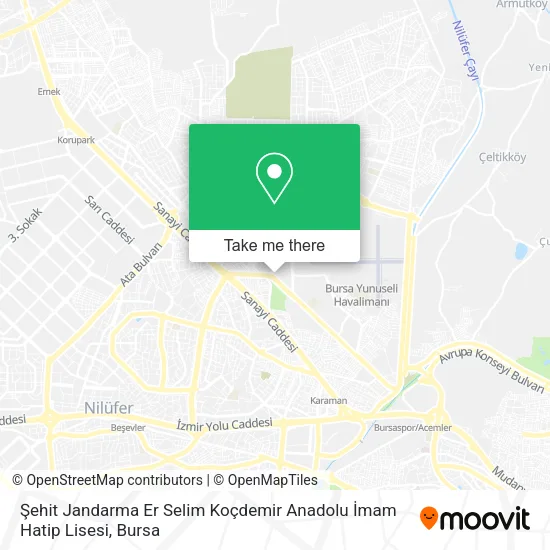 Şehit Jandarma Er Selim Koçdemir Anadolu İmam Hatip Lisesi map