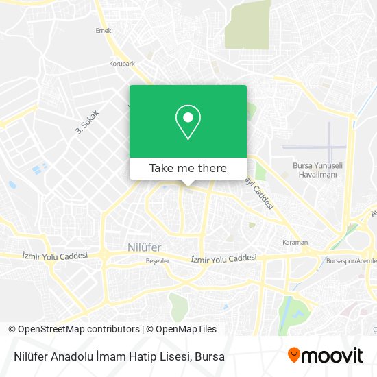 Nilüfer Anadolu İmam Hatip Lisesi map