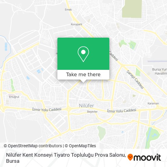 Nilüfer Kent Konseyi Tiyatro Topluluğu Prova Salonu map