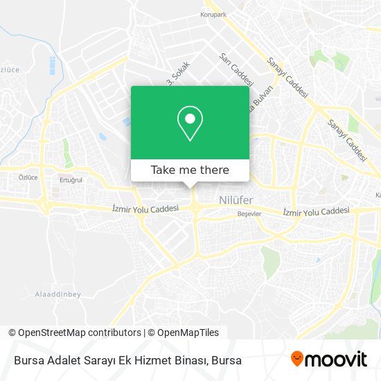 Bursa Adalet Sarayı Ek Hizmet Binası map