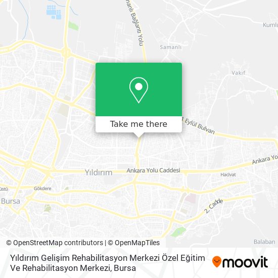 Yıldırım Gelişim Rehabilitasyon Merkezi Özel Eğitim Ve Rehabilitasyon Merkezi map