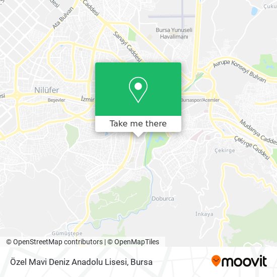 Özel Mavi Deniz Anadolu Lisesi map