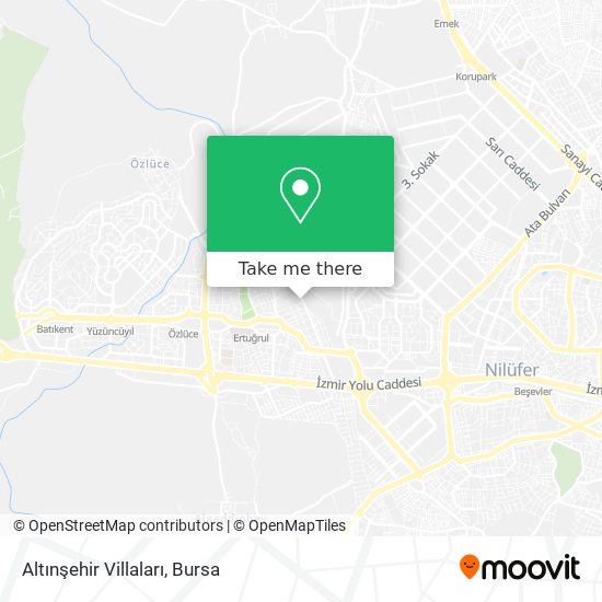 Altınşehir Villaları map