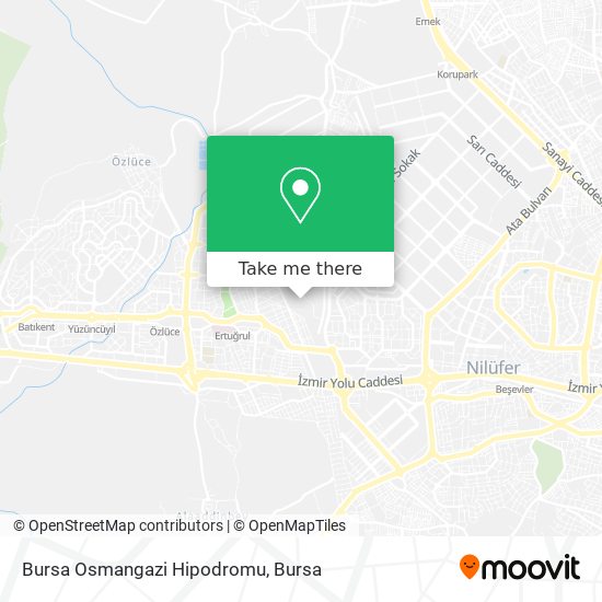 Bursa Osmangazi Hipodromu map