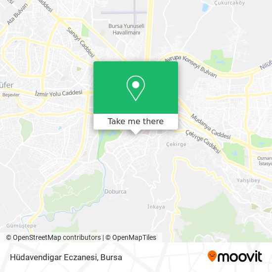 Hüdavendigar Eczanesi map