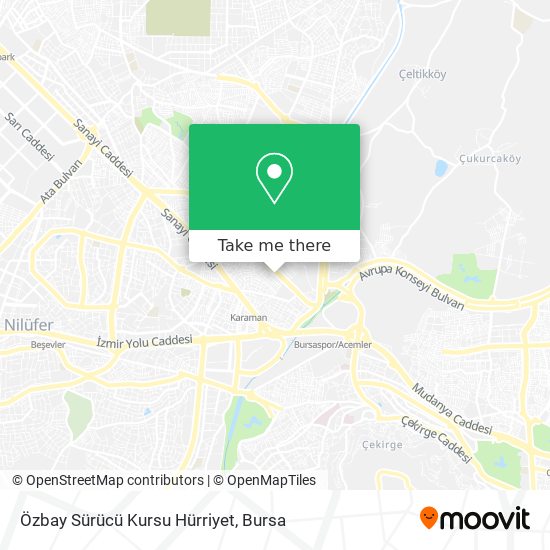 Özbay Sürücü Kursu Hürriyet map