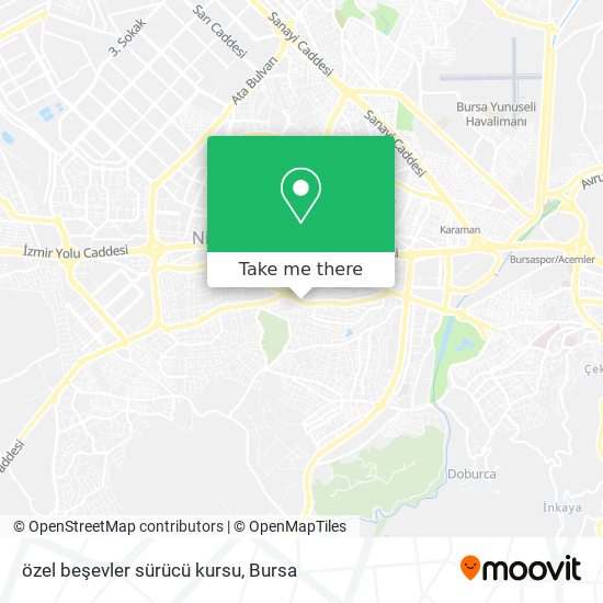 özel beşevler sürücü kursu map