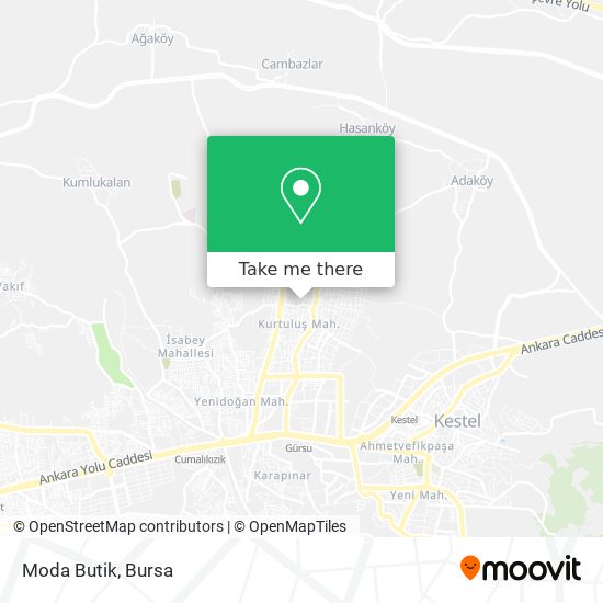 Moda Butik map