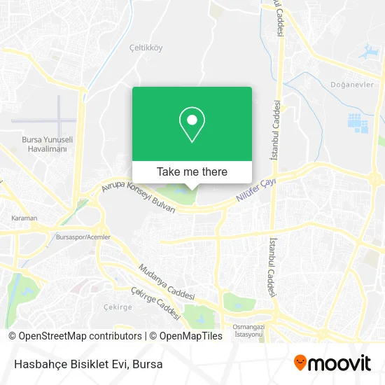 Hasbahçe Bisiklet Evi map