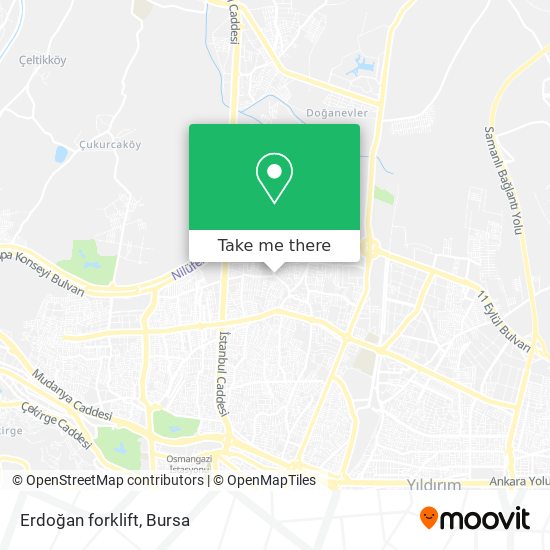 Erdoğan forklift map