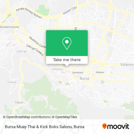 Bursa Muay Thai & Kick Boks Salonu map