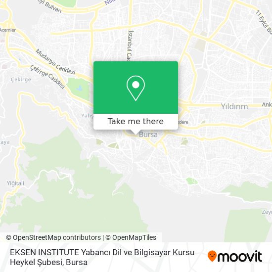 EKSEN INSTITUTE Yabancı Dil ve Bilgisayar Kursu Heykel Şubesi map
