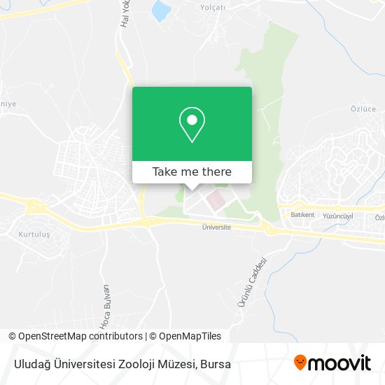 Uludağ Üniversitesi Zooloji Müzesi map