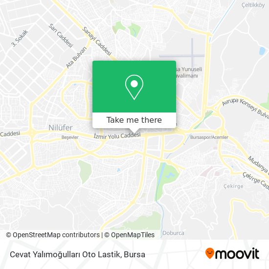 Cevat Yalımoğulları Oto Lastik map