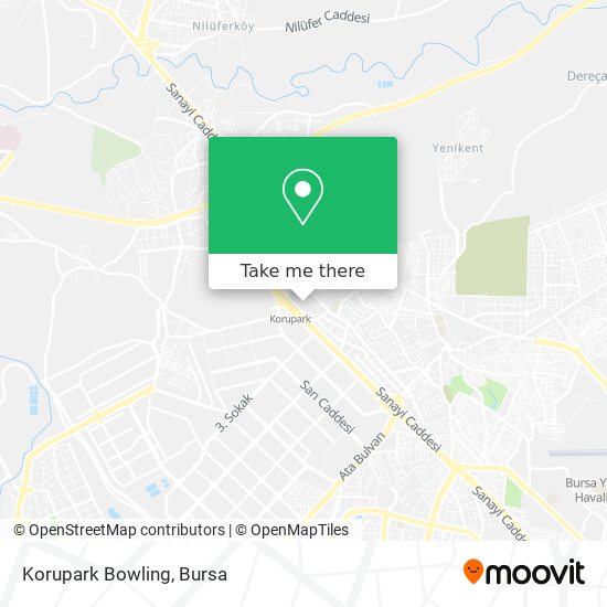 Korupark Bowling map