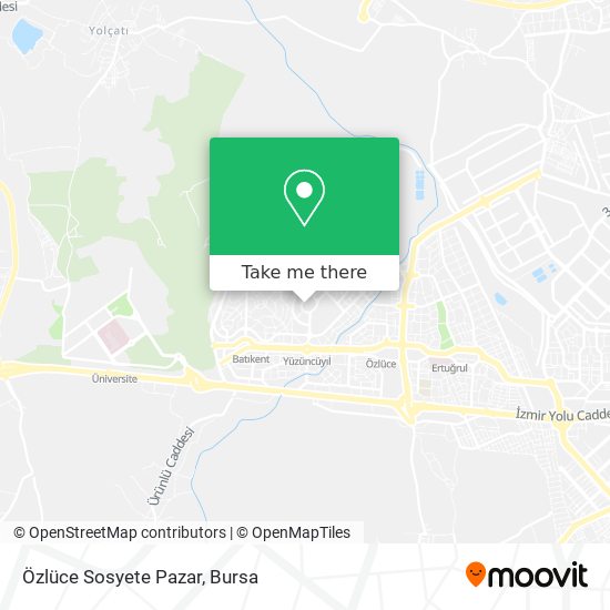 Özlüce Sosyete Pazar map
