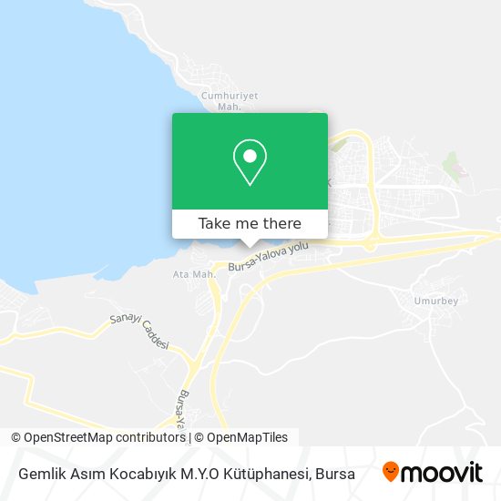 Gemlik Asım Kocabıyık M.Y.O Kütüphanesi map