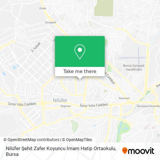 Nilüfer Şehit Zafer Koyuncu İmam Hatip Ortaokulu map