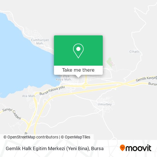 Gemlik Halk Egitim Merkezi  (Yeni Bina) map