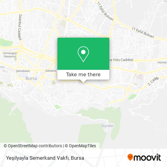 Yeşilyayla Semerkand Vakfı map
