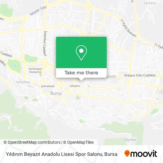 Yıldırım Beyazıt Anadolu Lisesi Spor Salonu map