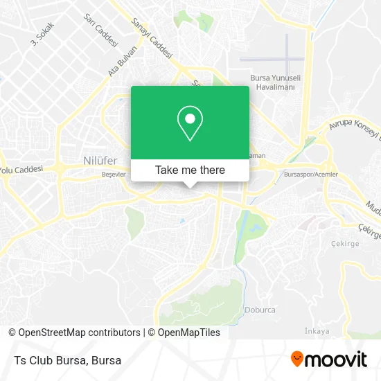 Ts Club Bursa map