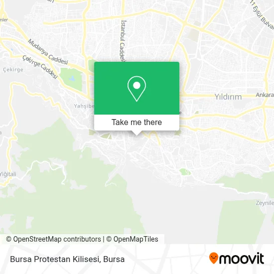 Bursa Protestan Kilisesi map