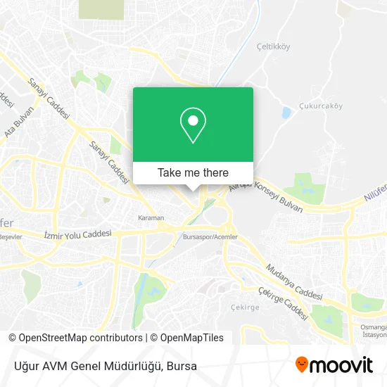 Uğur AVM Genel Müdürlüğü map