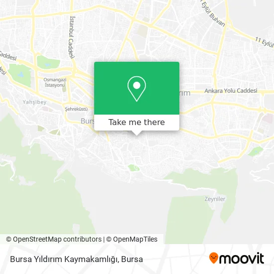Bursa Yıldırım Kaymakamlığı map