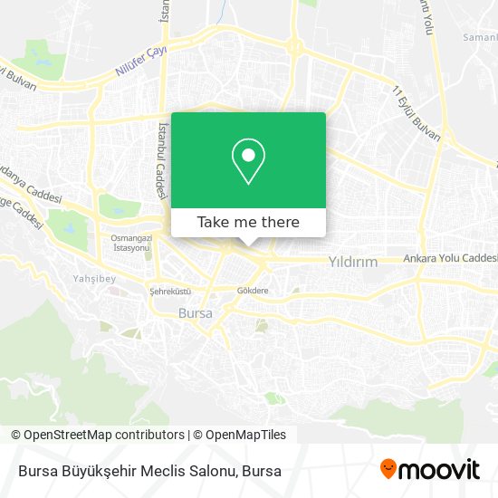 Bursa Büyükşehir Meclis Salonu map