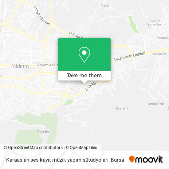 Karaaslan ses kayıt müzik yapım sütüdyoları map