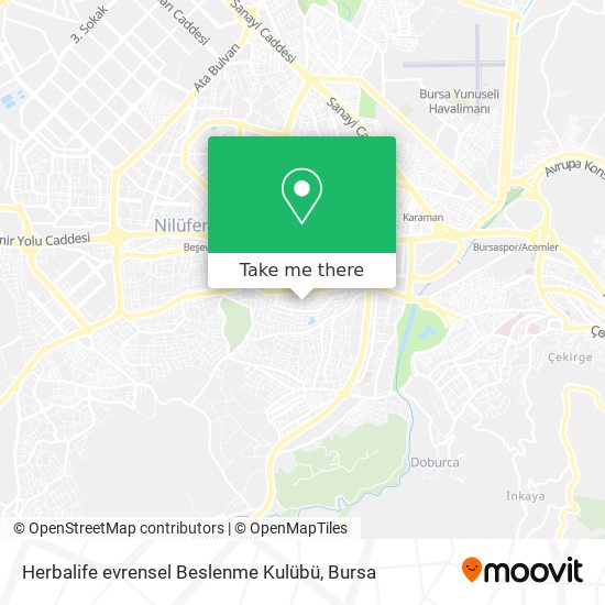 Herbalife evrensel Beslenme Kulübü map