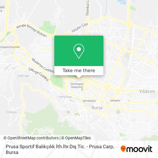 Prusa Sportif Balıkçılık İth.İhr.Dış Tic. - Prusa Carp map